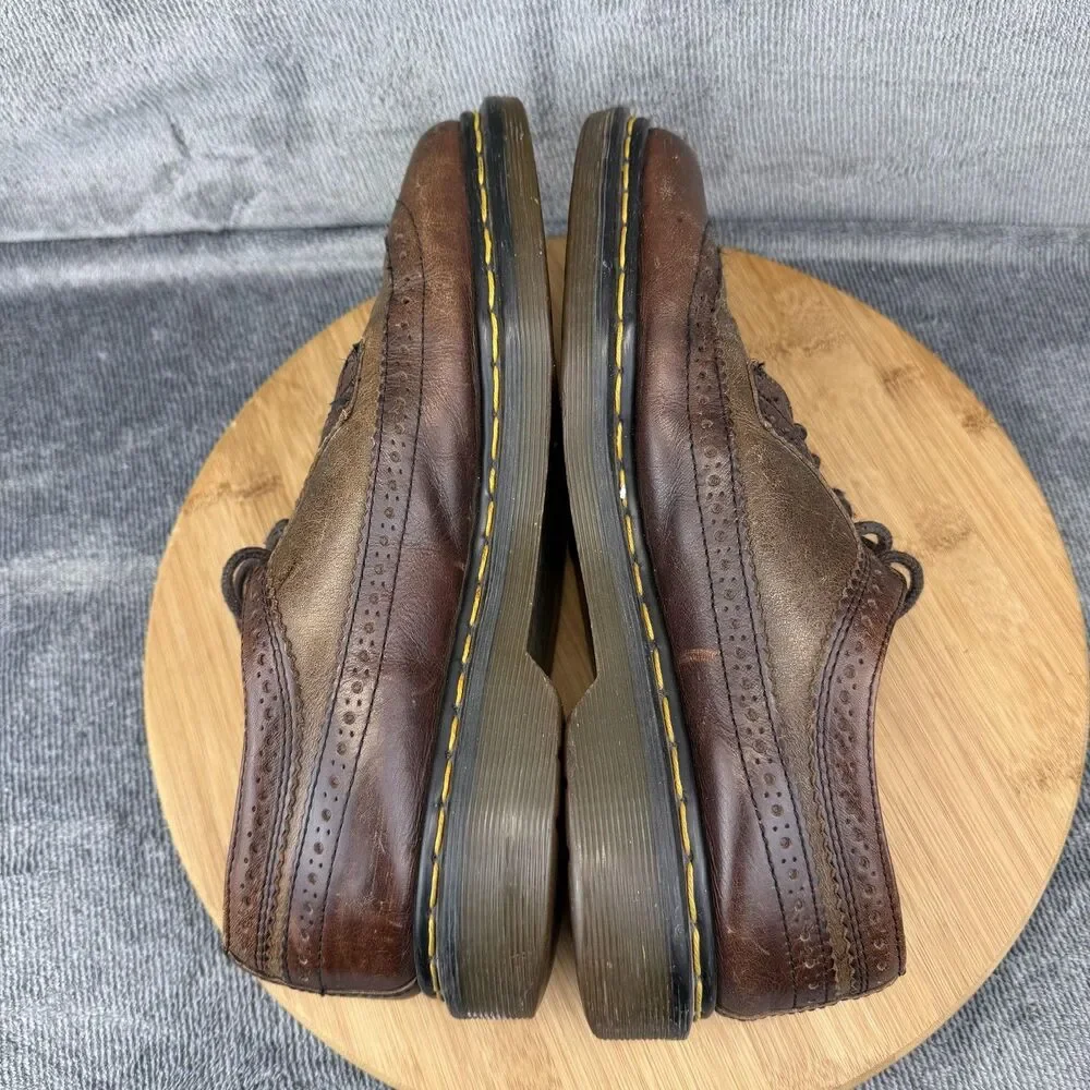 VTG Dr. Martens Shoes Mens Size 10 Brown Leather Wingtip Brogue 3989/59 England